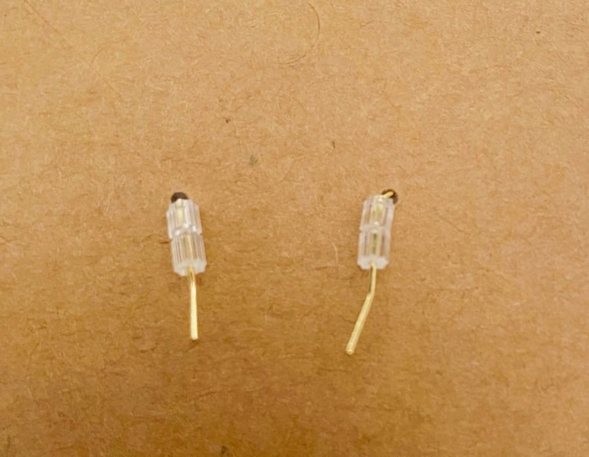 Handcrafted Blue & Pink Pumpkin Carriage Mix Match Earrings “Can’t Wait To Meet Our Pumpkin”