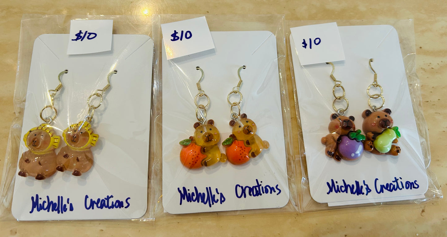 Cutie Creation Capybara Earrings