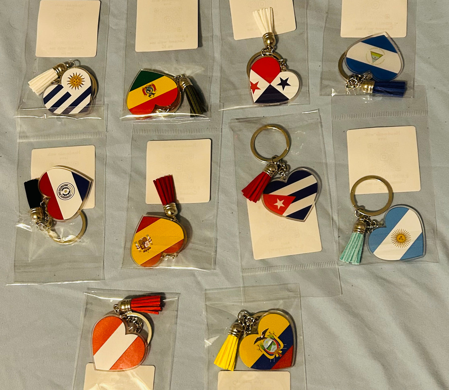 Cutie Creation Hispanic Flag Keychain