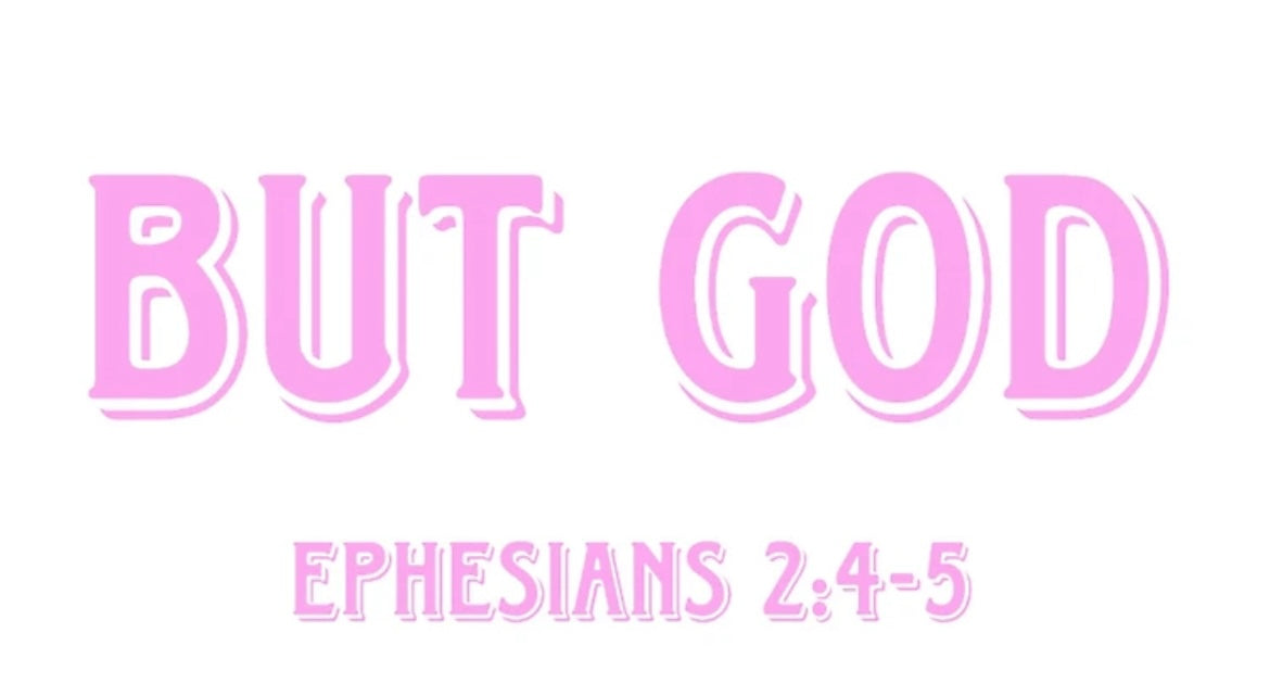 Sticker But God Pink 3x3