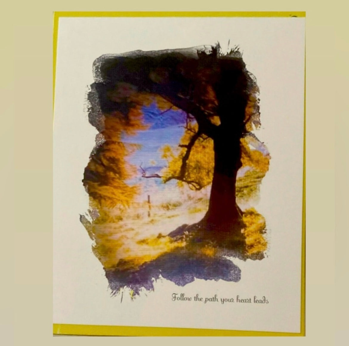 Original Motivational Art Print without frame 8x10 on Signature Card stock