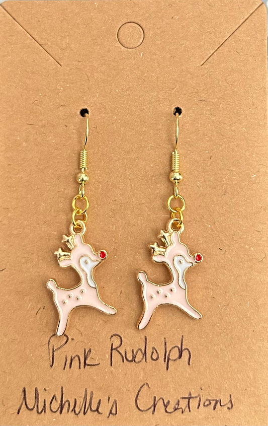 Christmas Cutie Creations Rudolph Charm Earrings