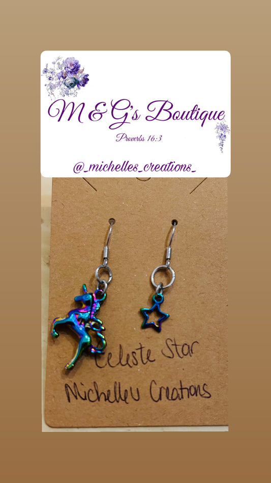 Cutie Creation Magical Unicorns Mix Match Charm Earrings