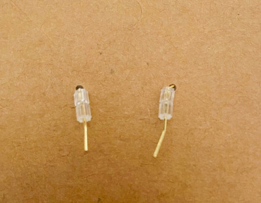 Handcrafted Blue & Pink Pumpkin Carriage Mix Match Earrings “Can’t Wait To Meet Our Pumpkin”