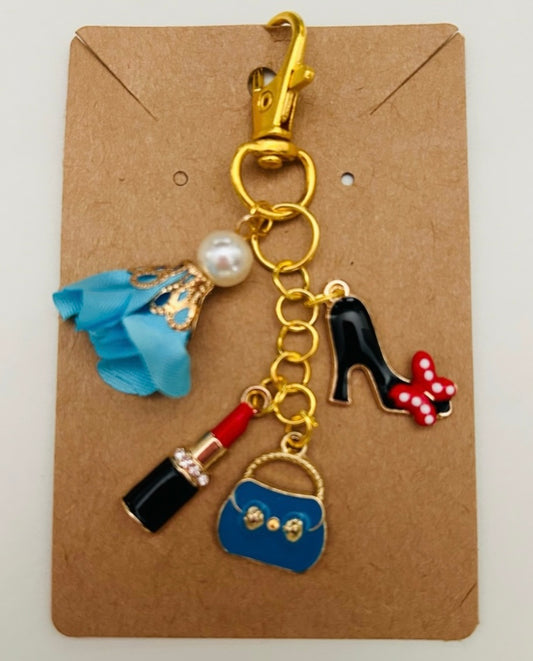 CLEARANCE Handmade Fashionista Bag Keychain Charm