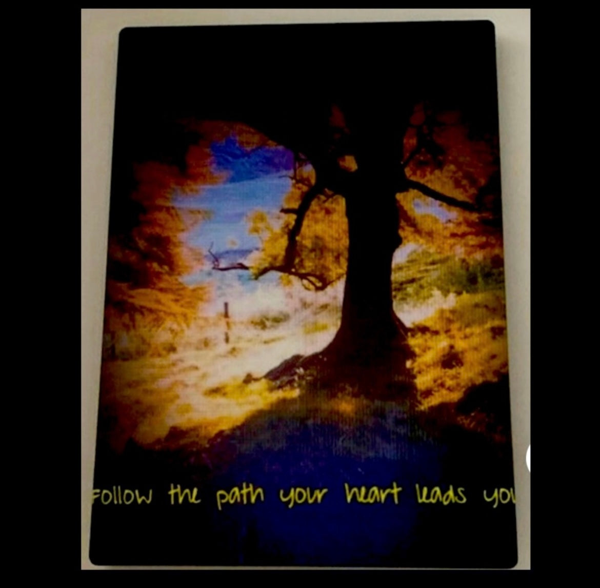 Original Motivational Photography Desktop Plaque 5x7 high-gloss hardboard