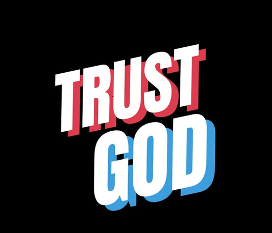 Sticker Trust God 2x2
