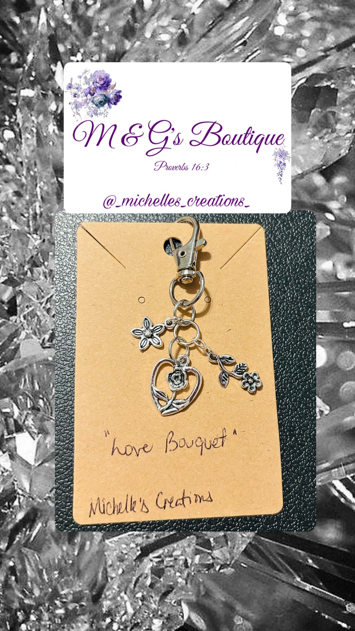 Cutie Creation “Love Bouquet” Charm Keychain