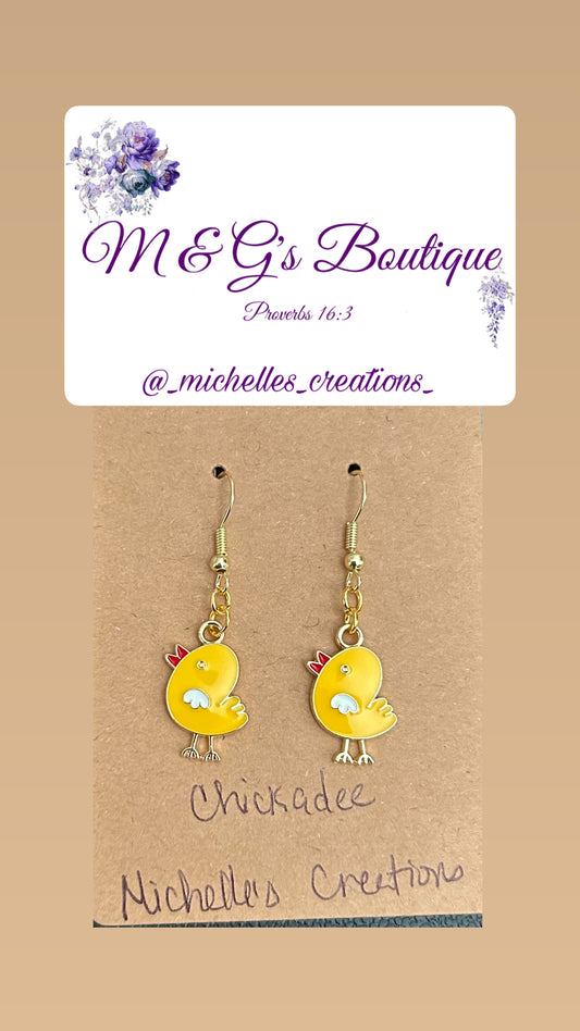 Cutie Creations Chickadee Charm Earrings