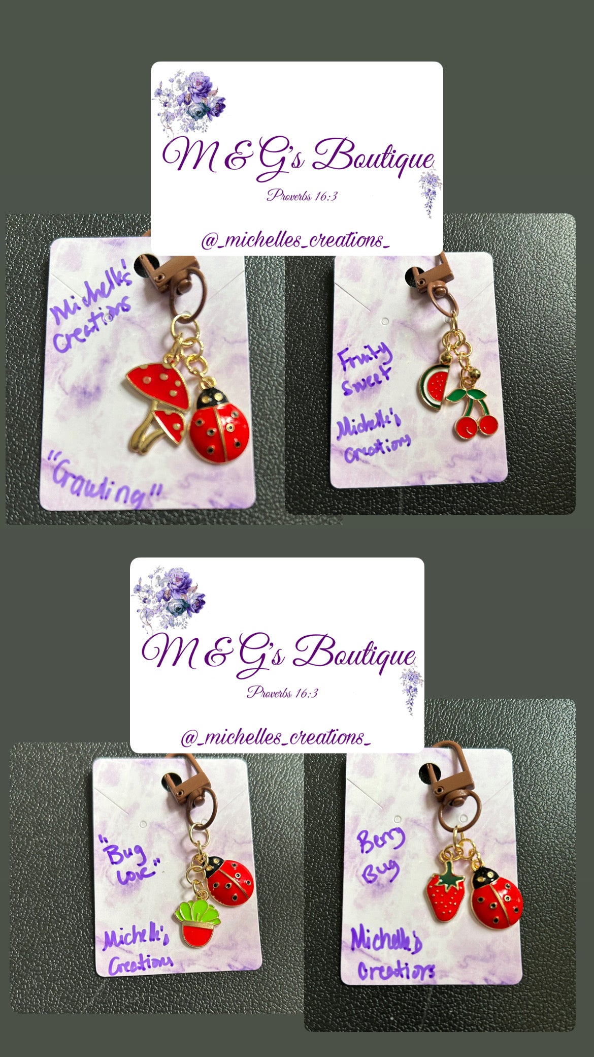 Announcing Cutie Creations Summer Fruits Charm Keychains Collection