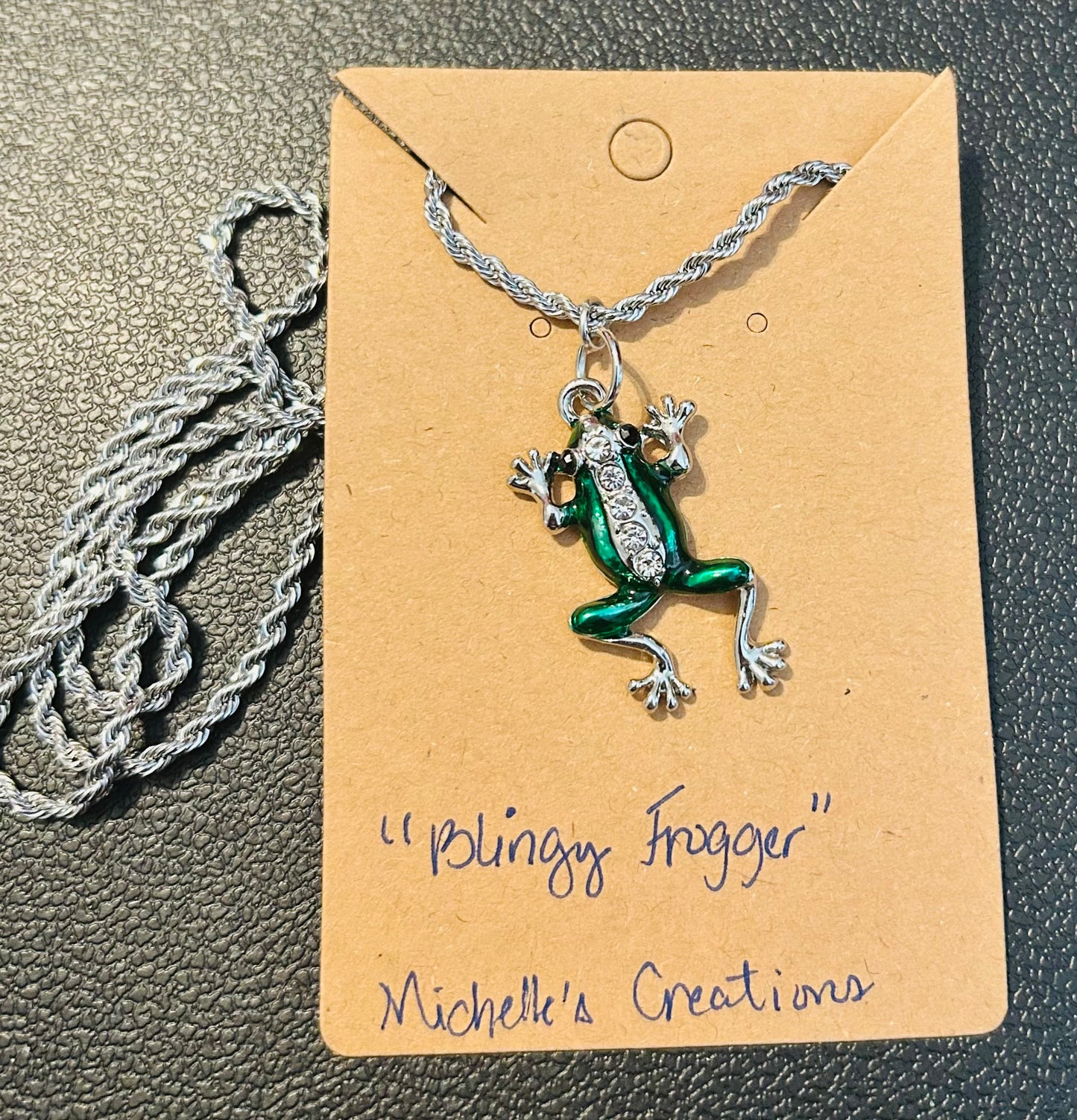 Announcing: Cutie Creation of the Month - May: Blingy Frogger Charm Pendant Chain