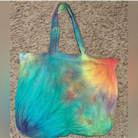 Handmade Tie Dye Tote Bag
“Burst and Shadows”