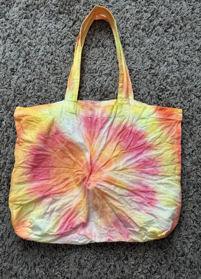 Handmade Tie Dye Tote Bag
“Summer Sunburst”