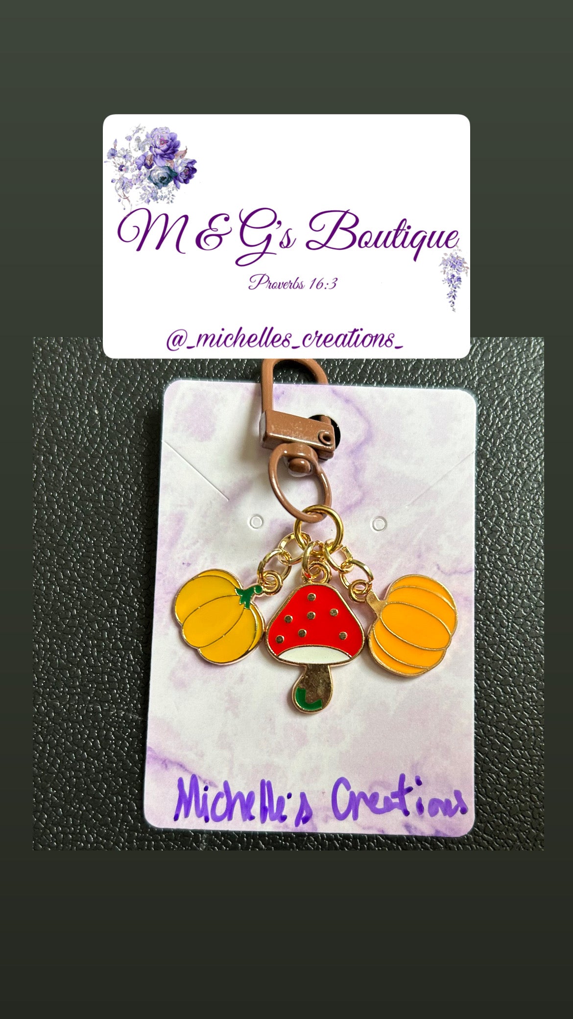 Cutie Creation “Shroomkins” Keychain