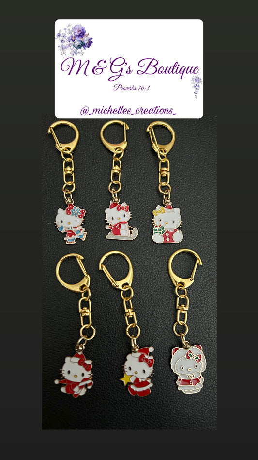 Cutie Creation Christmas Hello Kitty Sanrio Charm Keychains