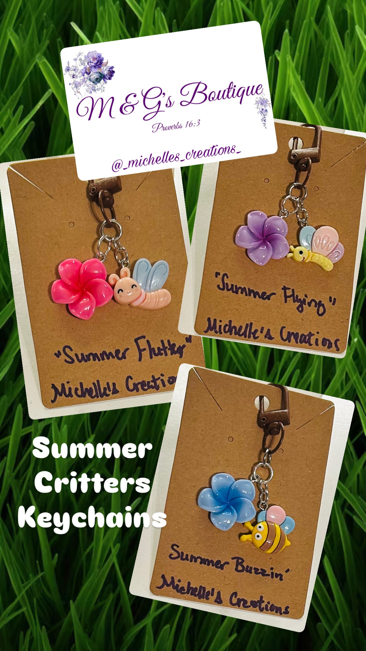 Announcing Cutie Creations Summer Critters Charm Keychains
