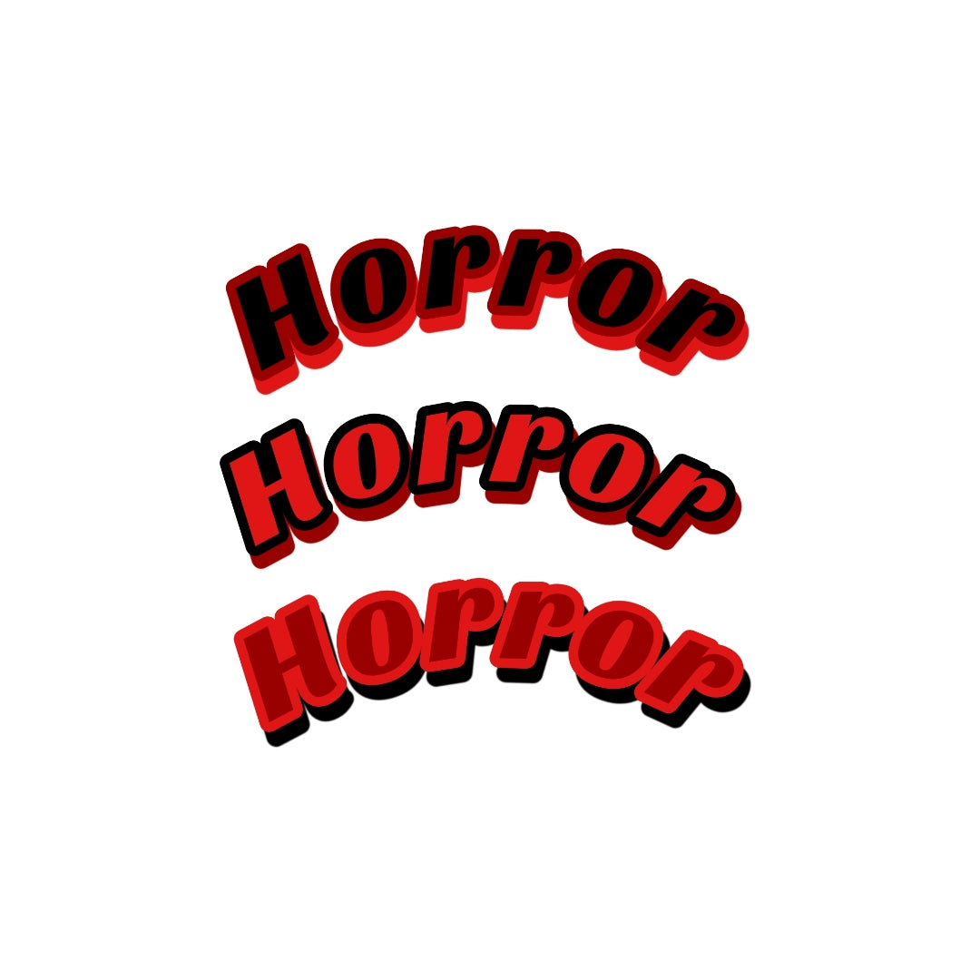 Sticker Book Horror Design 2x2
