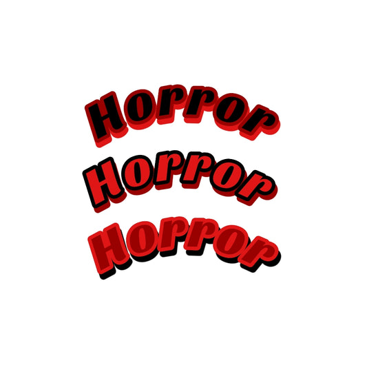 Sticker Book Horror Design 2x2