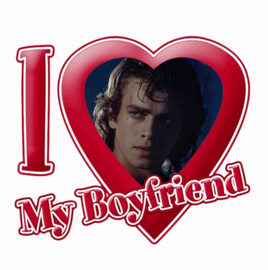 Sticker I Heart Anakin Skywalker Boyfriend Cute Design 2x2