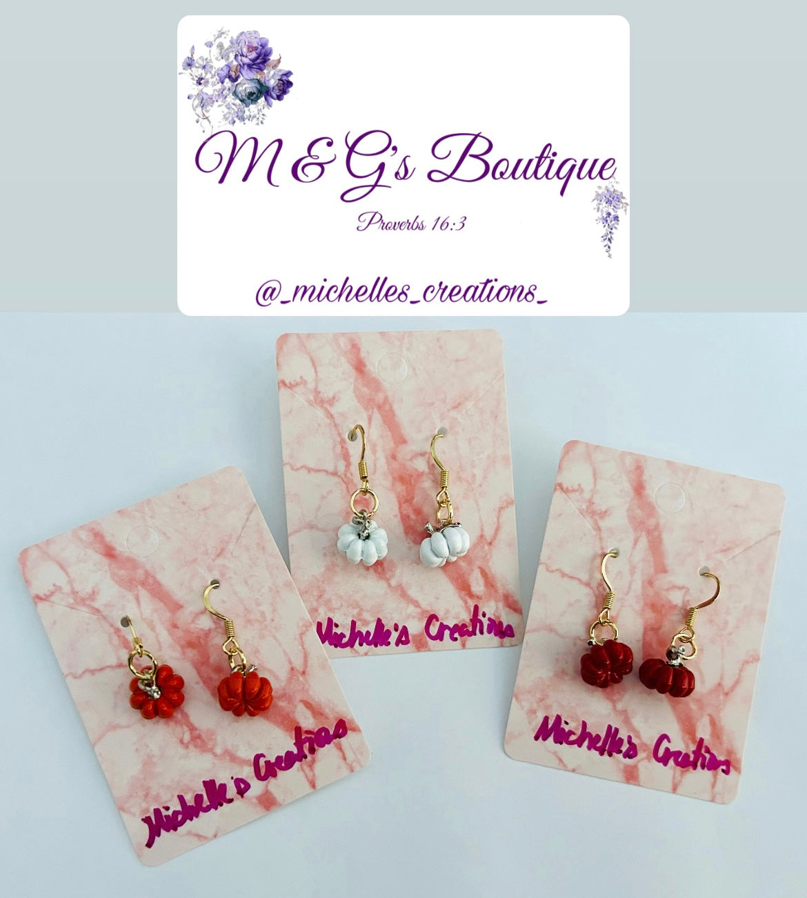 Cutie Creation Fall Collection: Mini Pumpkin Charm Earrings