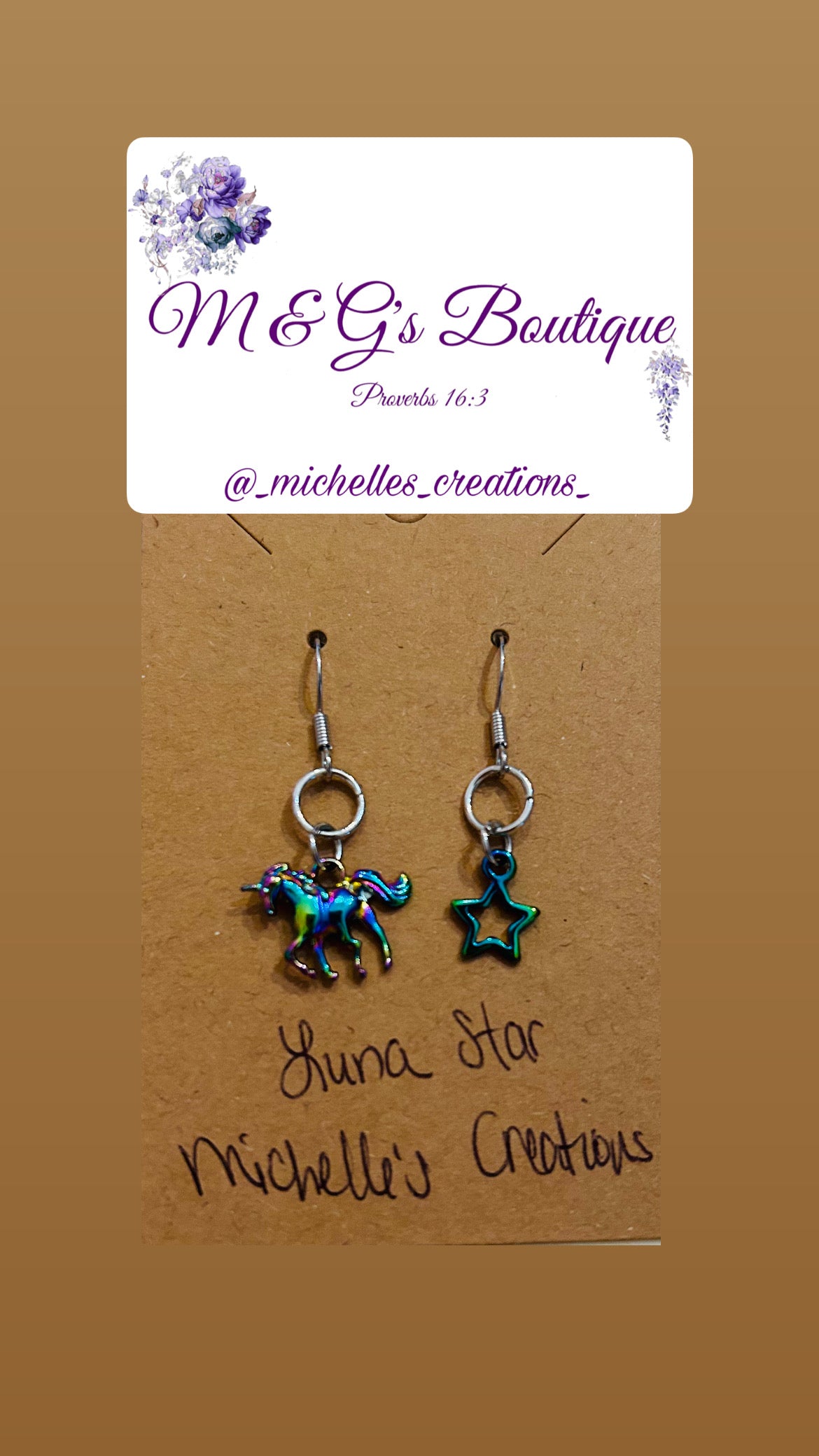 Cutie Creation Magical Unicorns Mix Match Charm Earrings