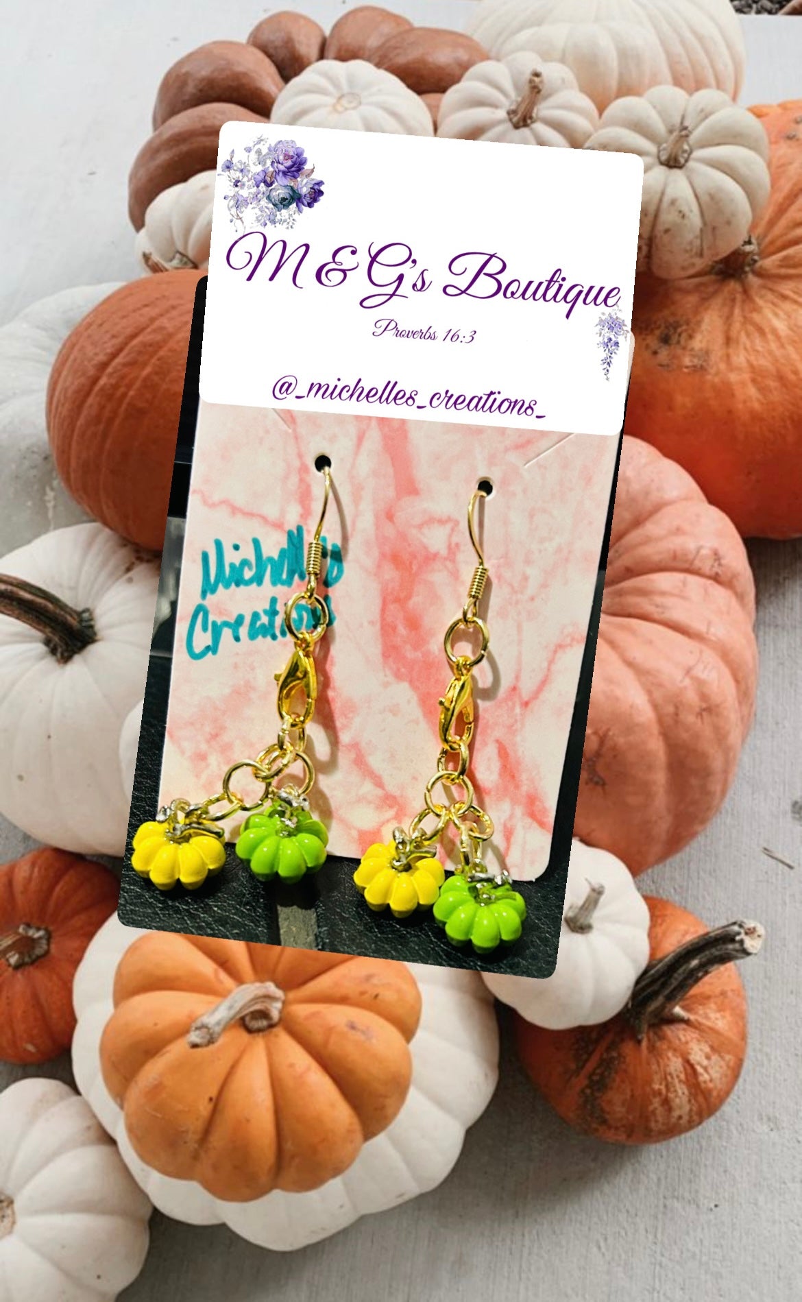 Cutie Creation Fall Collection: Mini Pumpkin Charm Earrings