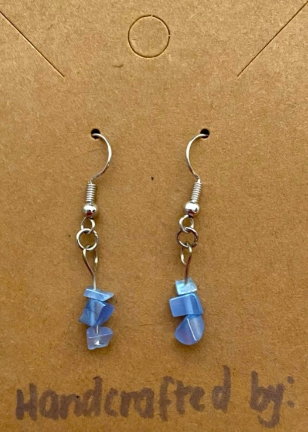 Handmade Fashion Stone Drop Earrings
Approximately 1” Various Colors