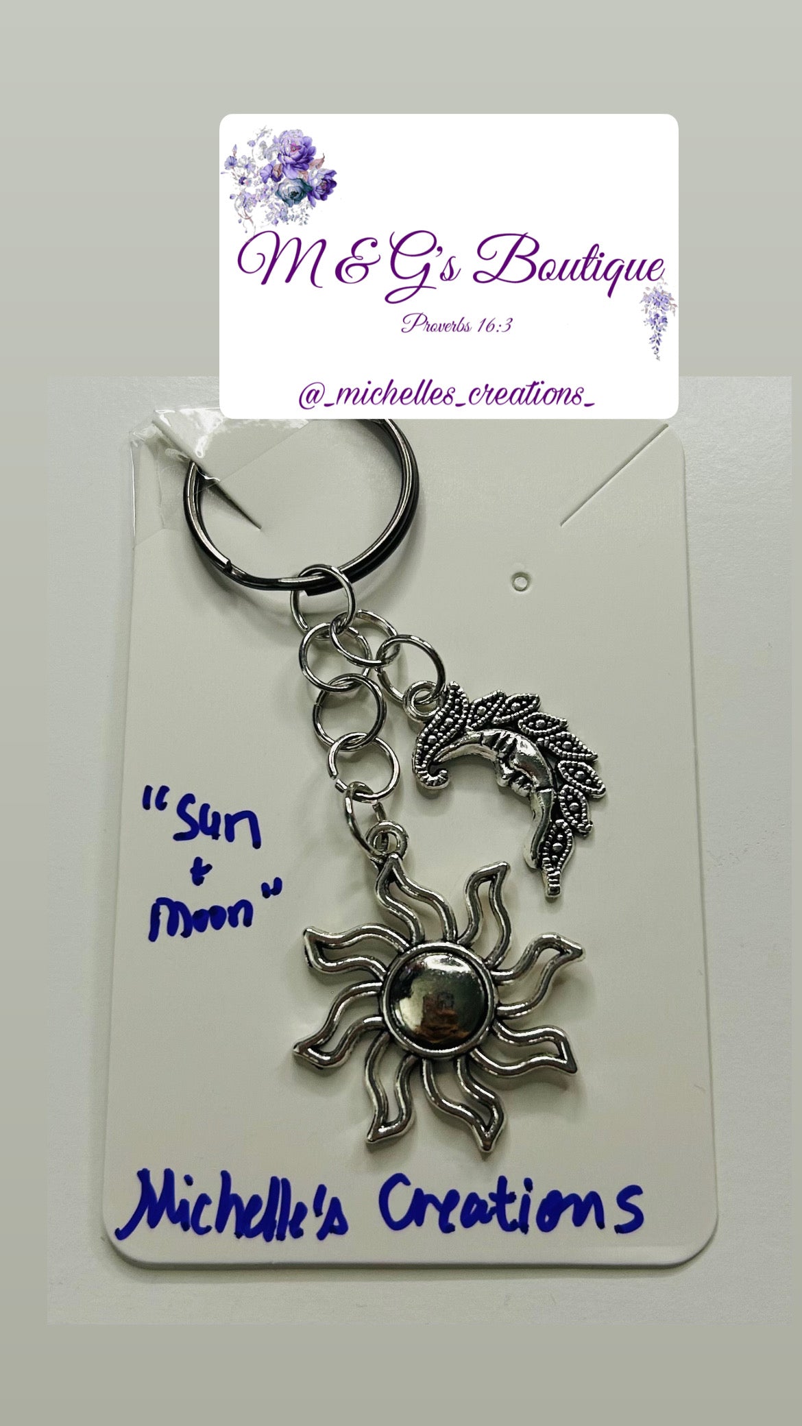Cutie Creation “Sun and Moon” Charm Keychain