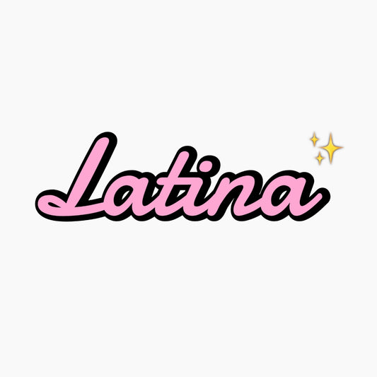 Sticker Latina Cute Design 2x2