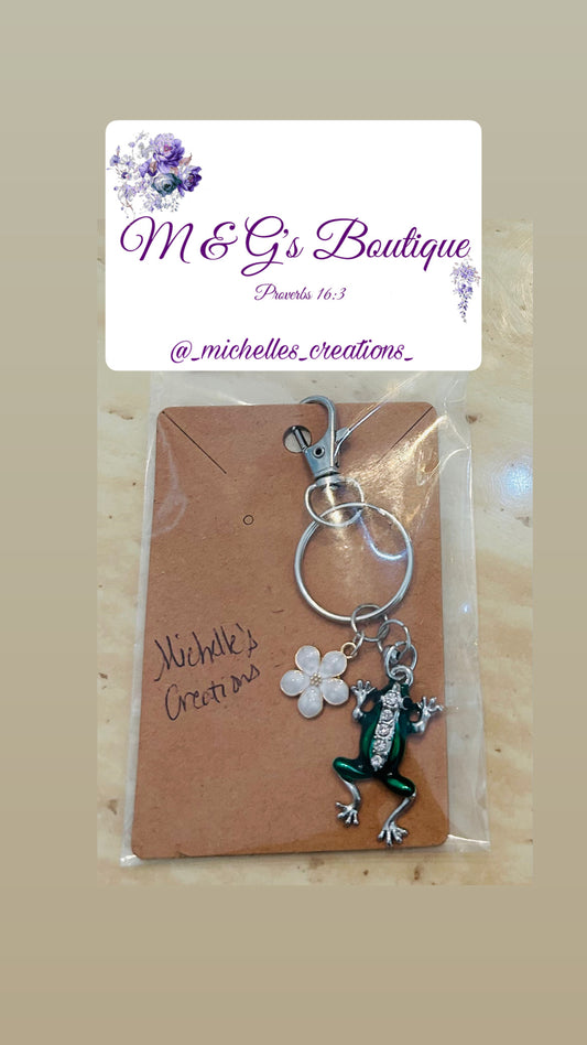 Cutie Creation Froggy Flower Keychain