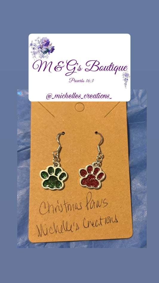 Christmas Cutie Creation Christmas Paws Charm Mix Match Earrings