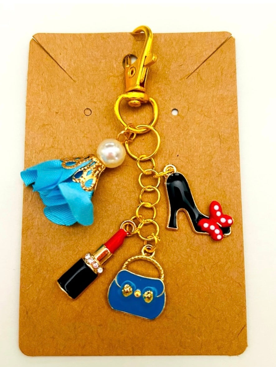Handmade Fashionista Bag Keychain Charm