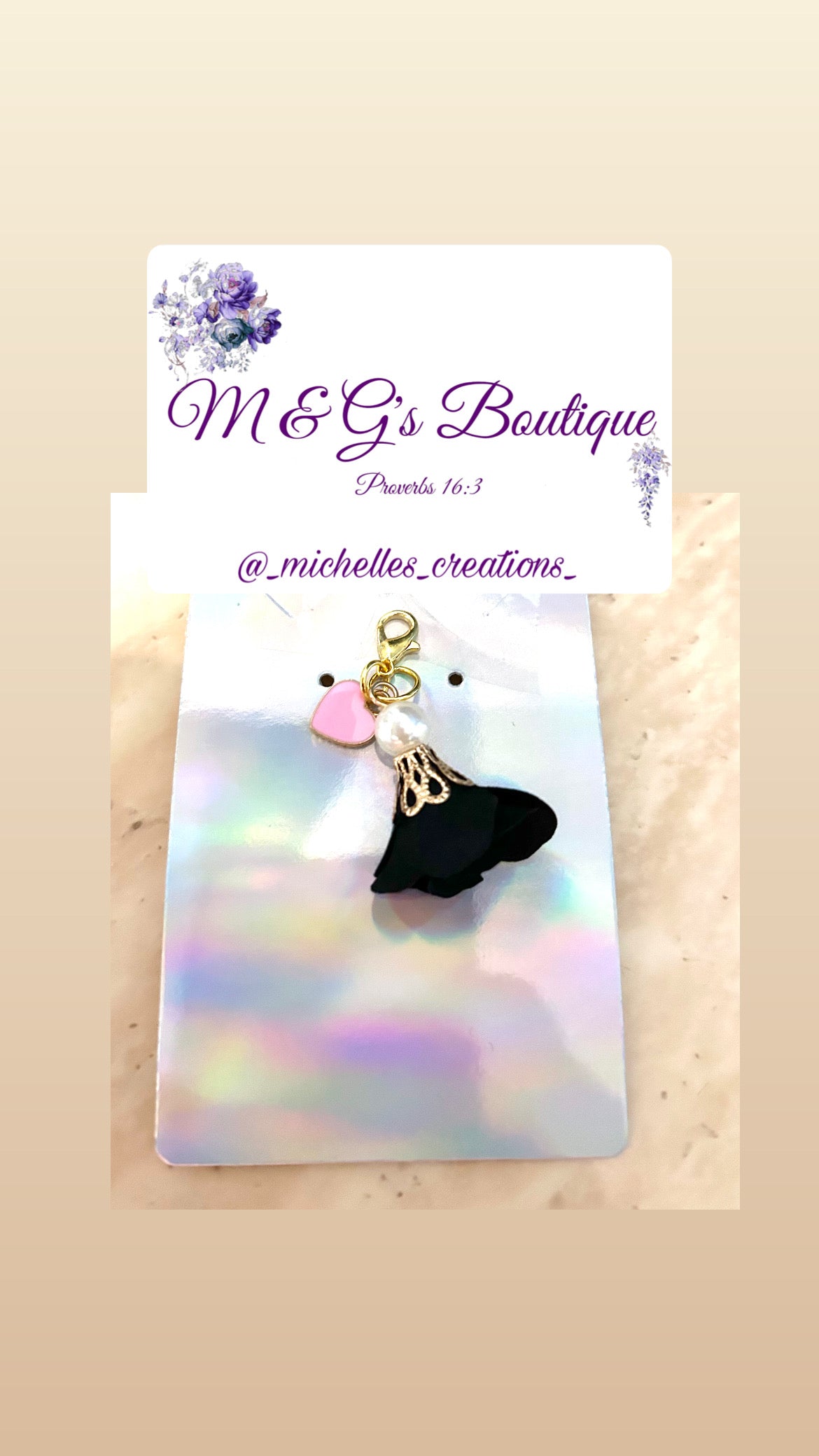 Cutie Creation Mini Pink Heart Zipper Charm Pull Keychain