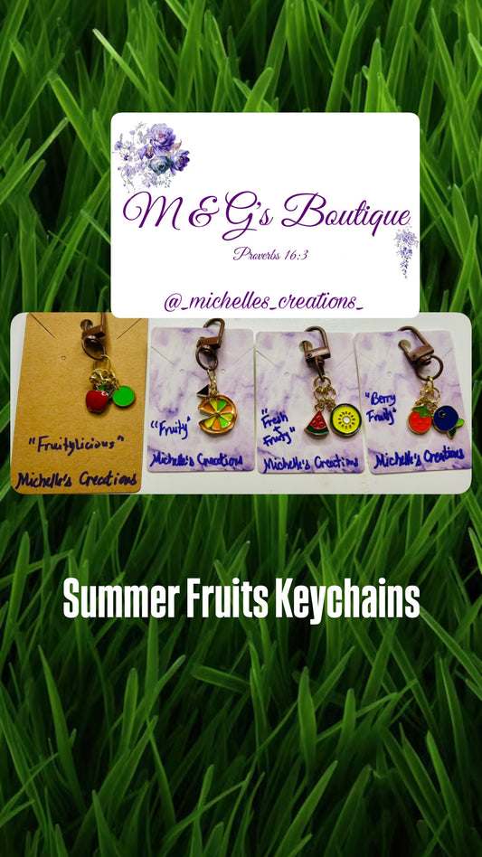 Announcing Cutie Creations Summer Fruits Charm Keychains Collection
