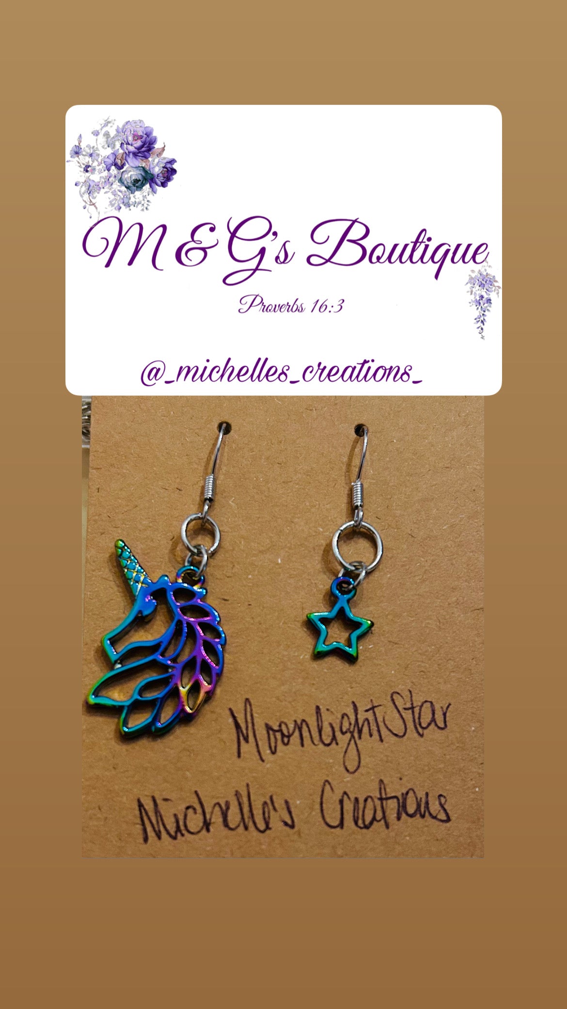 Cutie Creation Magical Unicorns Mix Match Charm Earrings