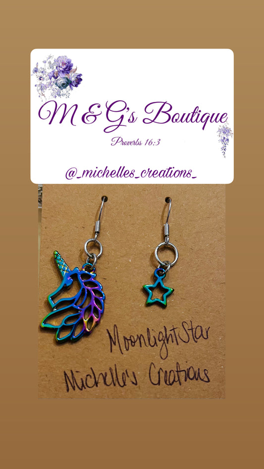 Cutie Creation Magical Unicorns Mix Match Charm Earrings