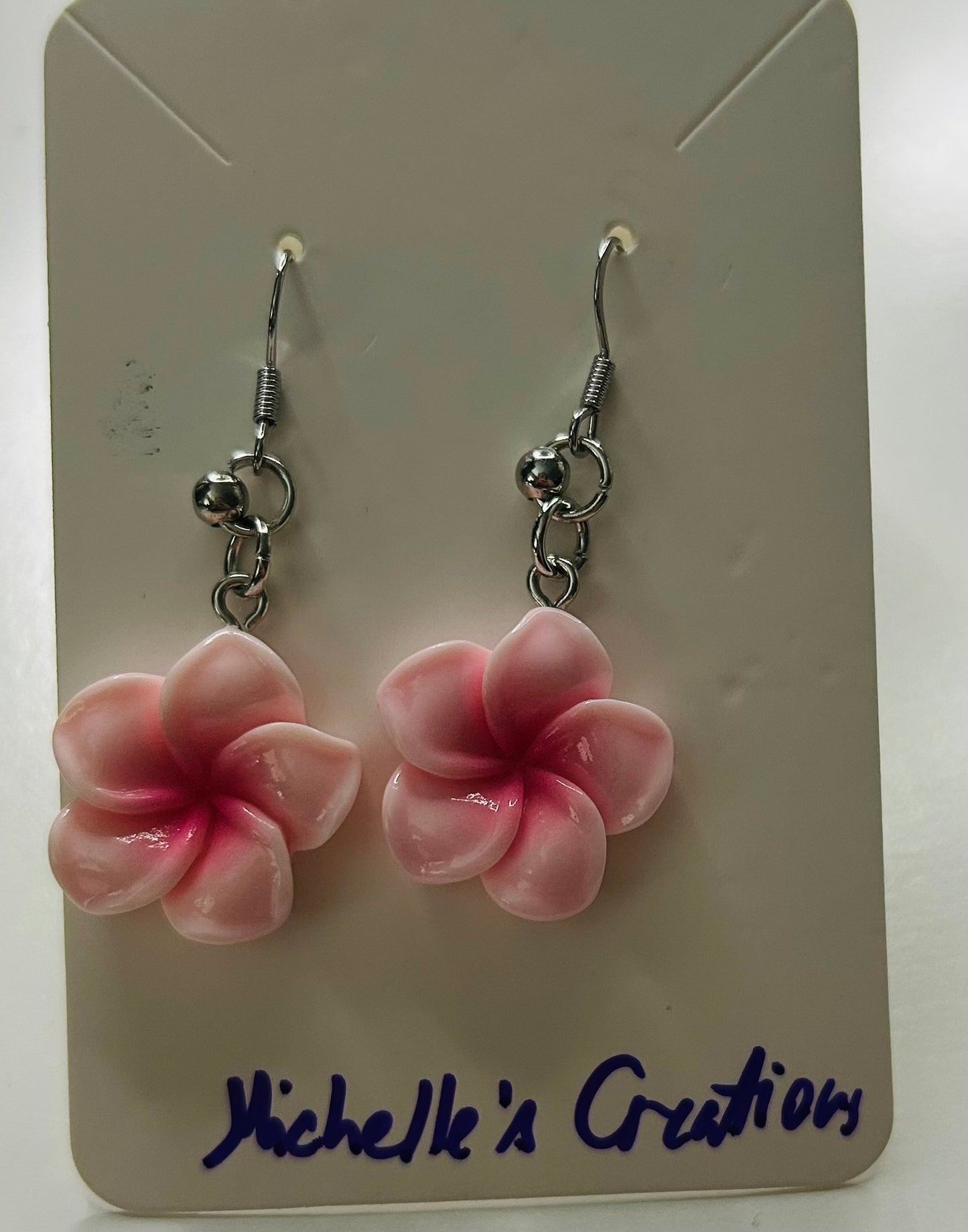Announcing Cutie Creations Frangipani Plumeria Flower Summer Collection Earrings