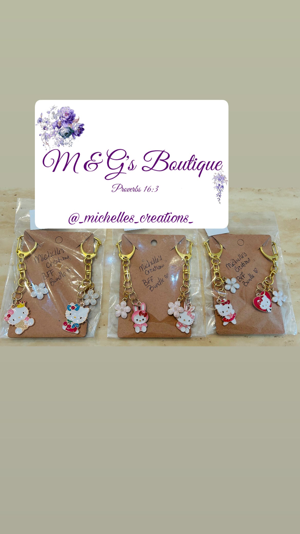 Cutie Creation Hello Kitty BFF Bundle Keychains
