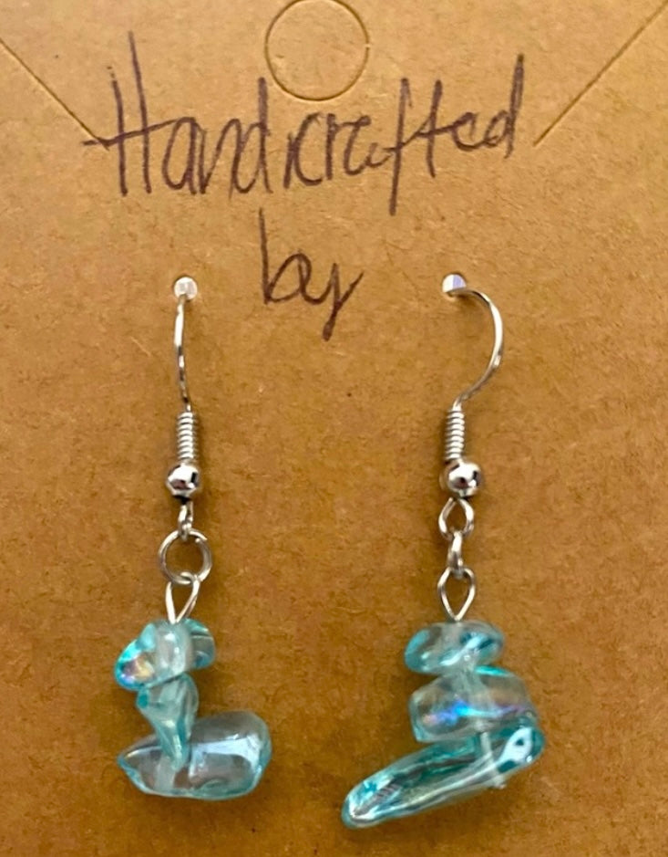 Handmade Fashion Stone Drop Earrings
Approximately 1” Various Colors